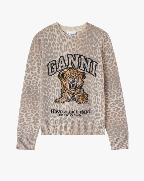 Graphic Wool Tiger Sweater