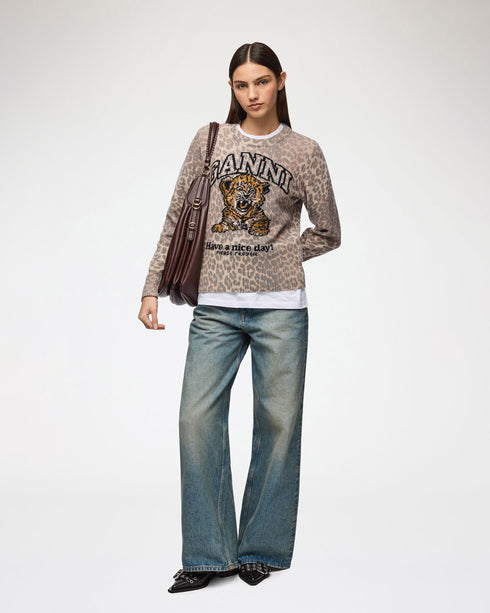 Graphic Wool Tiger Sweater