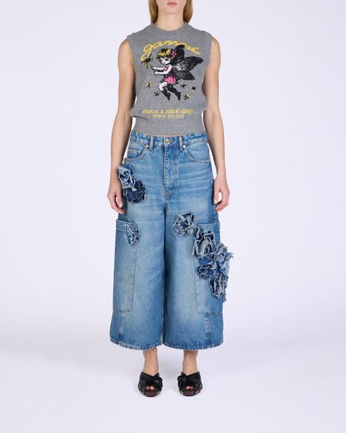 Graphic Wool Fairy Vest