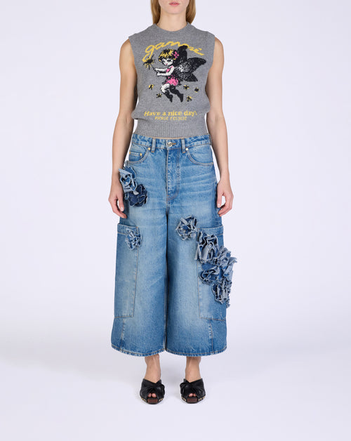 Graphic Wool Fairy Vest