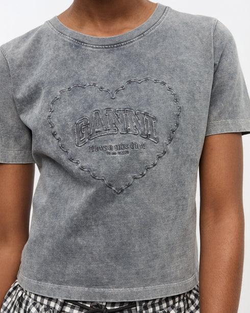 Heavy Cotton Heart Washed Small T-Shirt