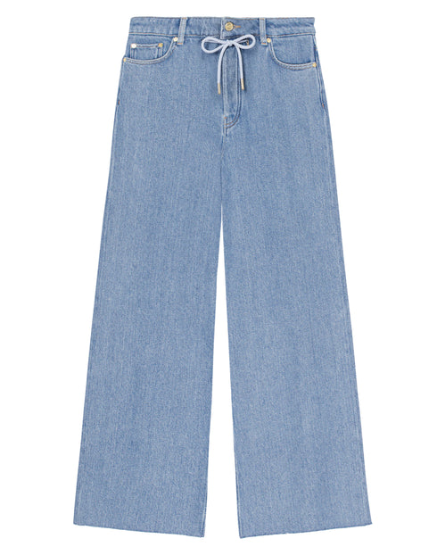 Wide Drawstring Jeans