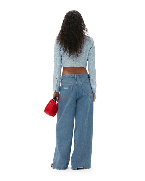 Wide Drawstring Jeans