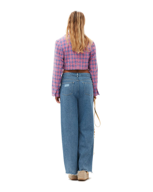 Wide Drawstring Jeans