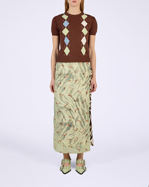 Light Cotton Argyle T-Shirt
