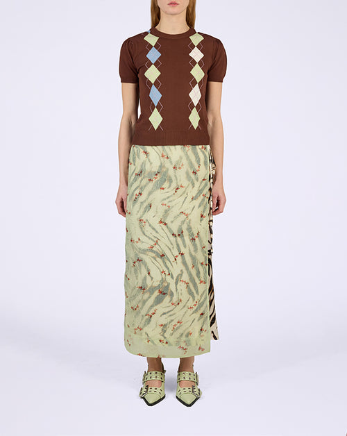 Light Cotton Argyle T-Shirt