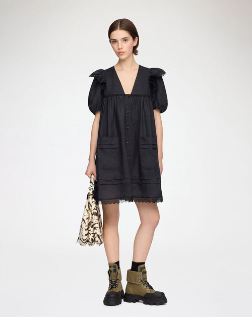 Light Linen Angel Mini Dress