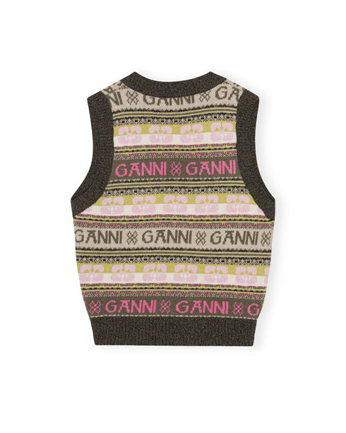 Logo Wool Mix Vest