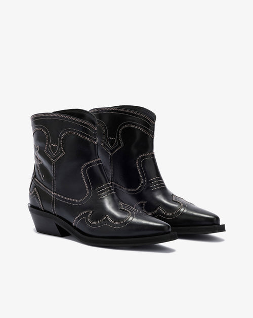 Low Shaft Emb Western Boot - Oleatex