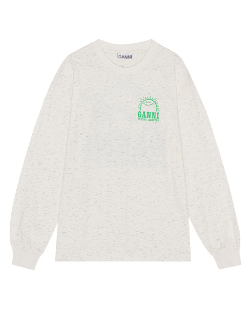 Melange Print LS T-Shirt