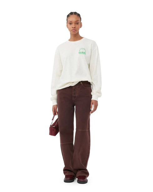 Melange Print LS T-Shirt