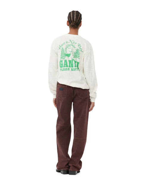 Melange Print LS T-Shirt