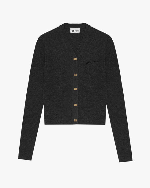 Merino Ribbed Cardigan