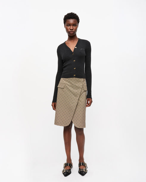 Merino Ribbed Cardigan