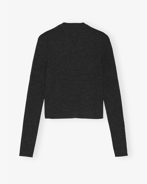 Merino Ribbed Cardigan