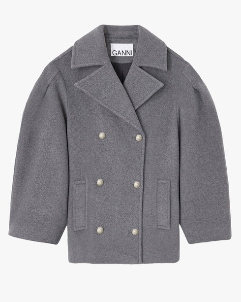 Peacoat Wool Midi Coat