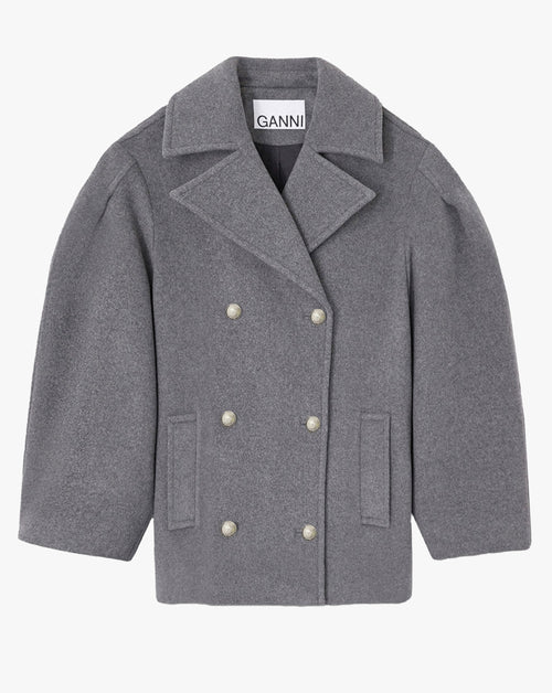 Peacoat Wool Midi Coat