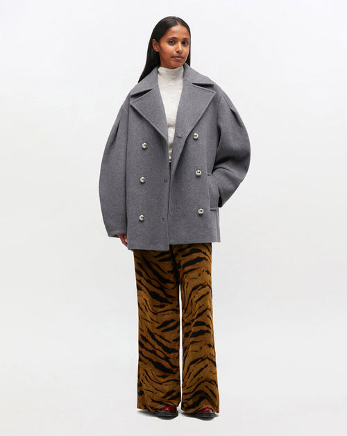 Peacoat Wool Midi Coat