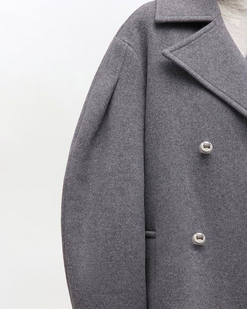 Peacoat Wool Midi Coat