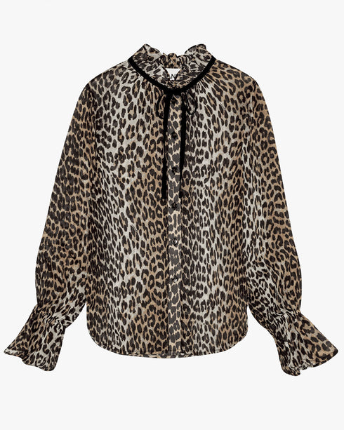 Printed Viscose Chiffon Shirt