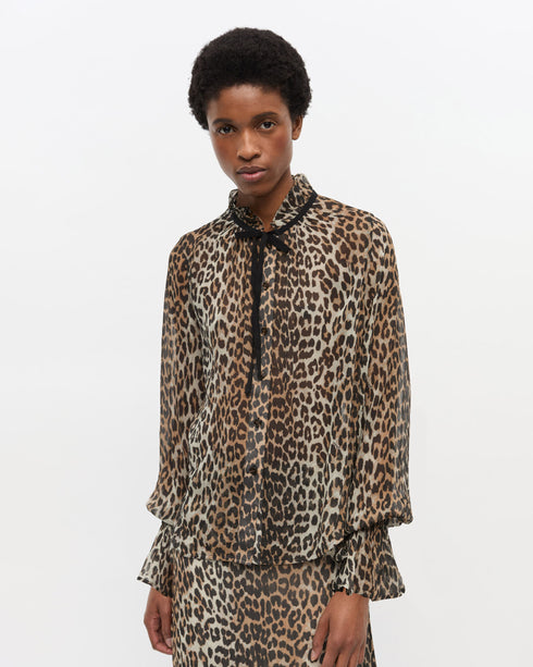 Printed Viscose Chiffon Shirt