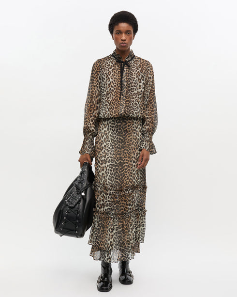 Printed Viscose Chiffon Shirt