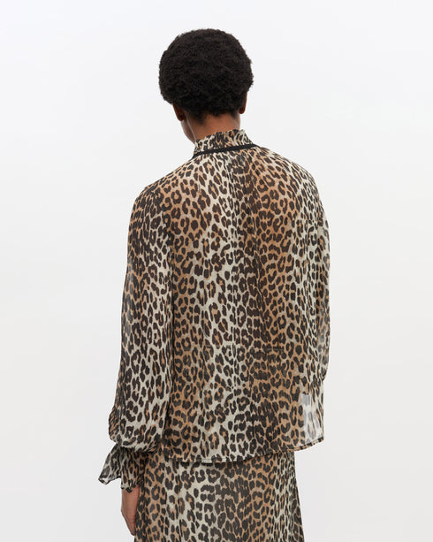 Printed Viscose Chiffon Shirt