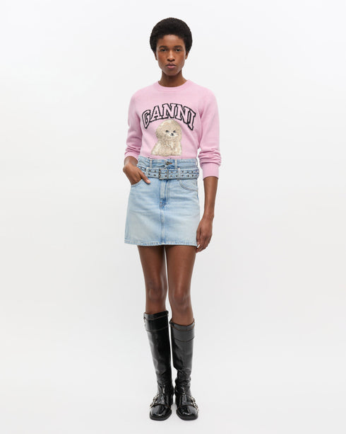Soft Rigid Denim Skirt