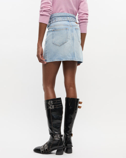 Soft Rigid Denim Skirt