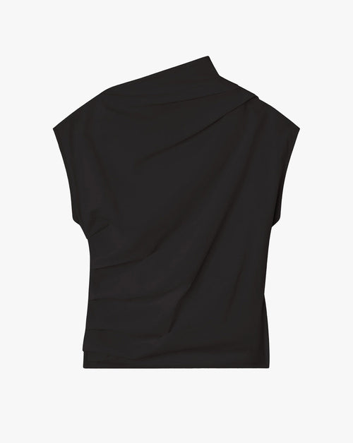 Stretch Cotton Ruched Top