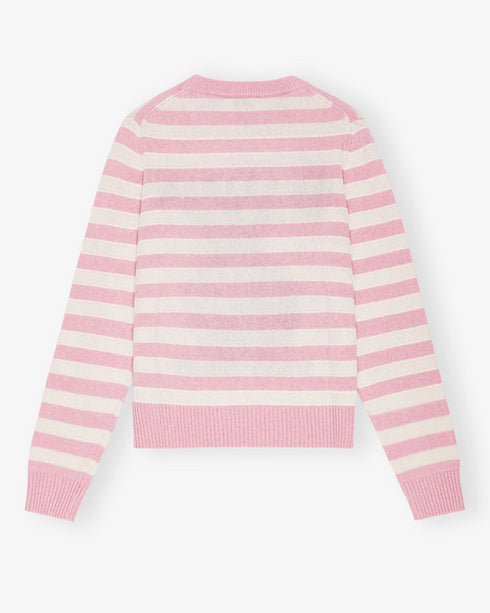 Striped Wool Mix Bunny Sweater