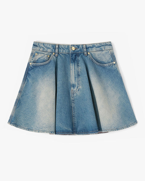 Tint Rigid Denim Mini Skirt