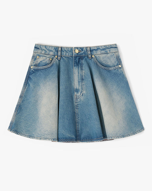 Tint Rigid Denim Mini Skirt