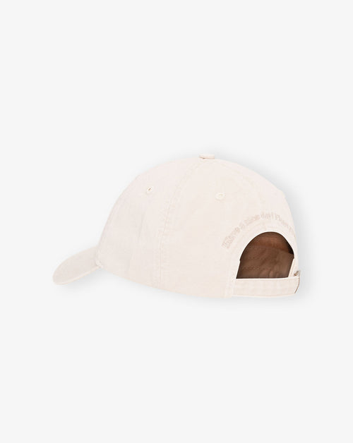 Washed Cotton Canvas Emb Cap