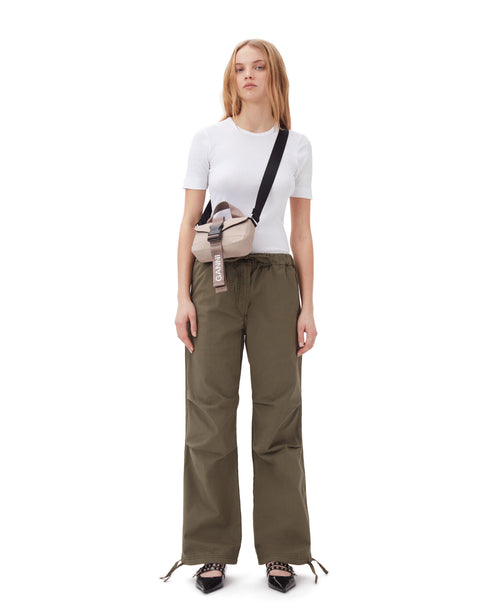 Washed Cotton Canvas Pants