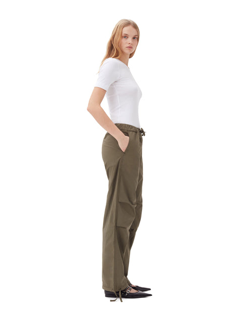 Washed Cotton Canvas Pants