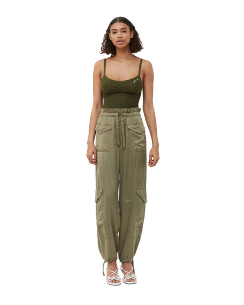 Washed Satin Pants