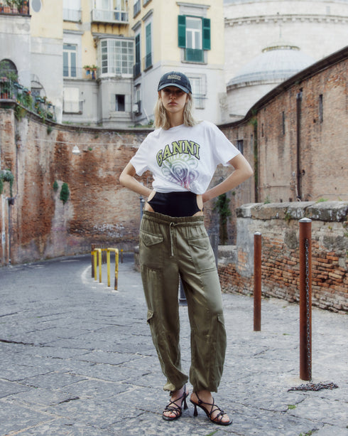 Washed Satin Pants