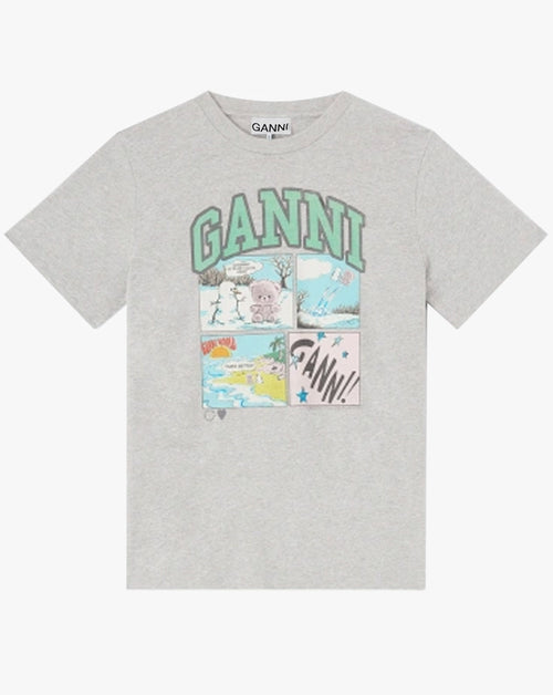 Bear Comic Print T-Shirt