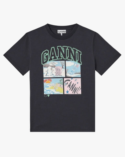 Bear Comic Print T-Shirt