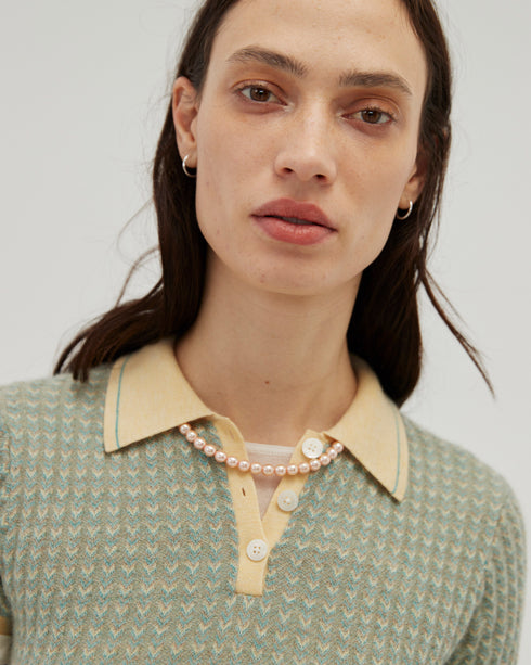 Chevron Shrunken Polo