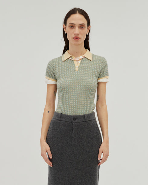 Chevron Shrunken Polo