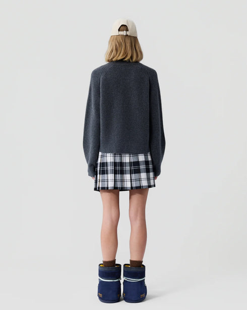 Cropped Rib Turtleneck