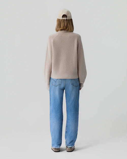 Cropped Rib Turtleneck