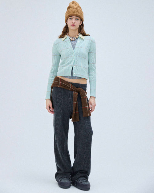 Jane Check Cardigan
