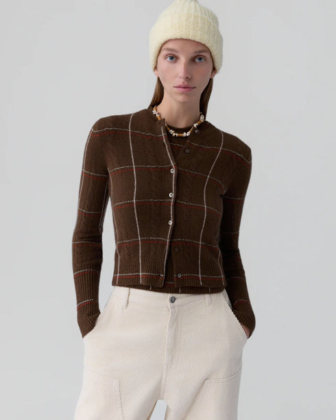 Jane Check Cardigan