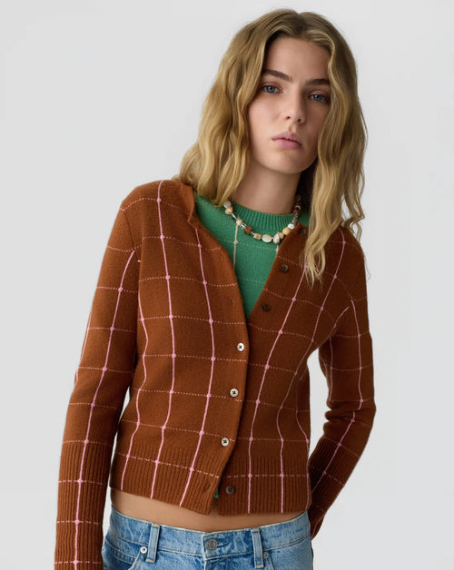 Jane Checker Cardigan