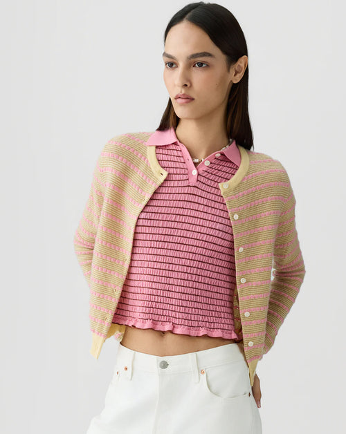 Pebble Stripe Jane Cardigan