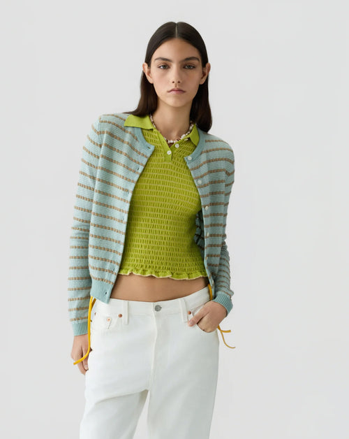 Pebble Stripe Jane Cardigan