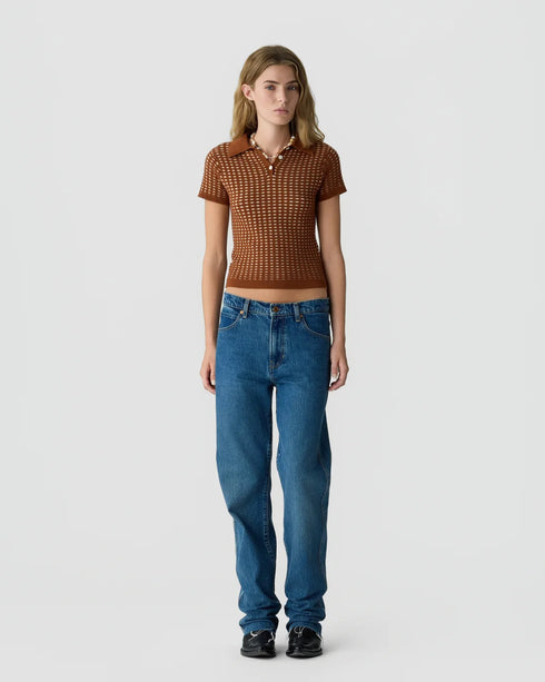 Shrunken Waffle Polo